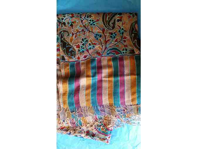 Nusantara Silk Embroidered Scarf