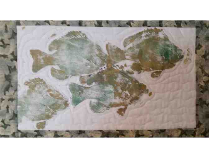 Fish Green Quilted Table Runner