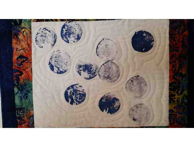 Vegetable Print Quilted Table Runner