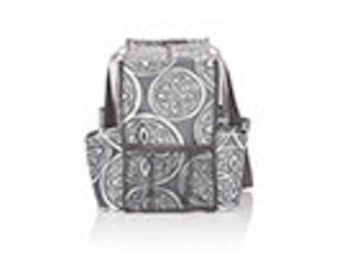 Thirty-One Zip-Top Organizing Utility Tote - Woodblock Whimsy