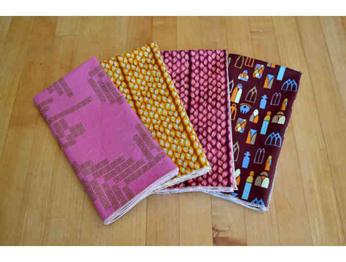Set of 4 cloth handmade napkins - multicolored