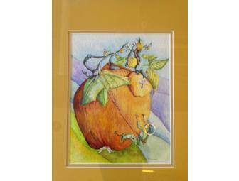'Climbing the Apple' Painting By Ms. Christina