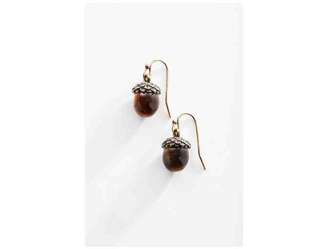Tiger Eye Pinecone Necklace & Earrings Set