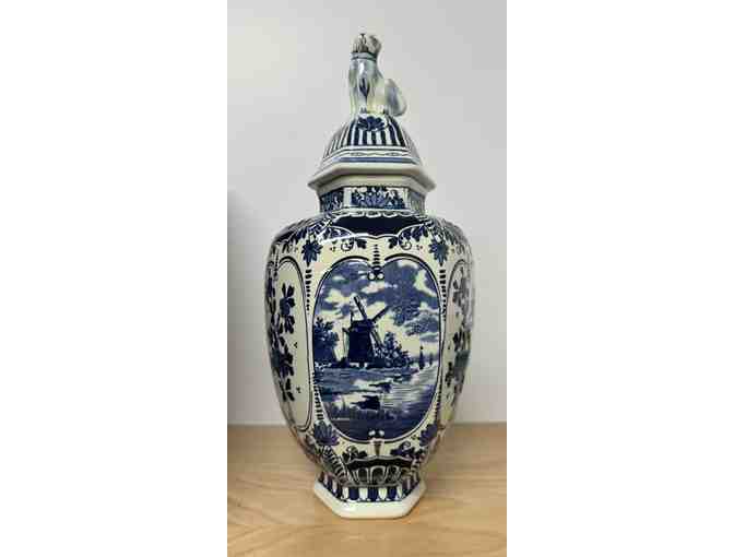 Vintage Blue Delft Vase from Holland. - Photo 1