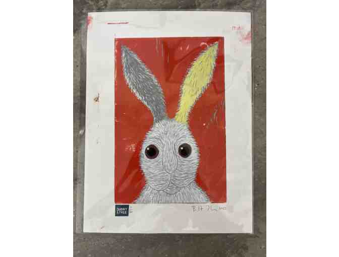 Limited Edition: Set of 3 Linocut Prints from Award-Winning Book "Bunny & Tree" (12 x 8") - Photo 1