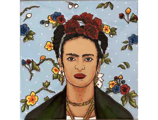 Frida Kahlo Portrait Ceramic Tile - Photo 1