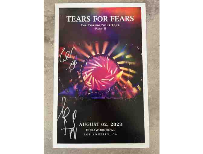 Autographed poster for Tears for Fears - Photo 1