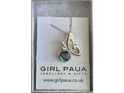 Girl Paua Silver Necklace