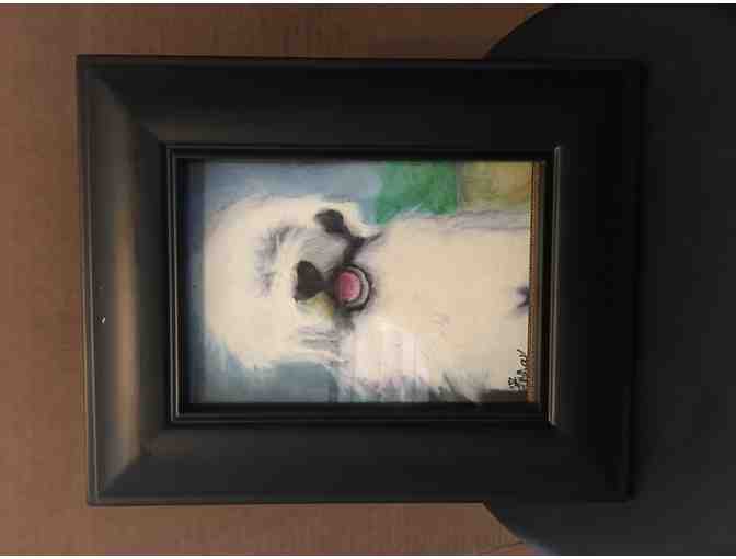 Sheepdog puppy watercolor 3'in x 5'in