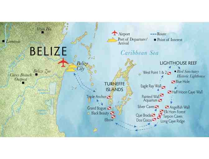 SCUBA diving trip for TWO aboard the luxury liveaboard vessel Belize Aggressor IV