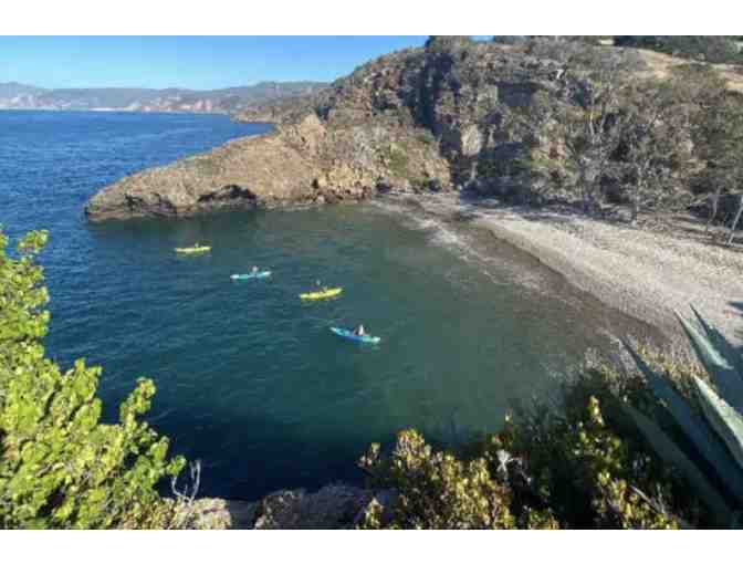 A day trip for 2 adults to Santa Cruz Island with a visit to the Painted Cave