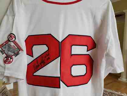 Hall of Fame Autographed Red Sox Jersey #26