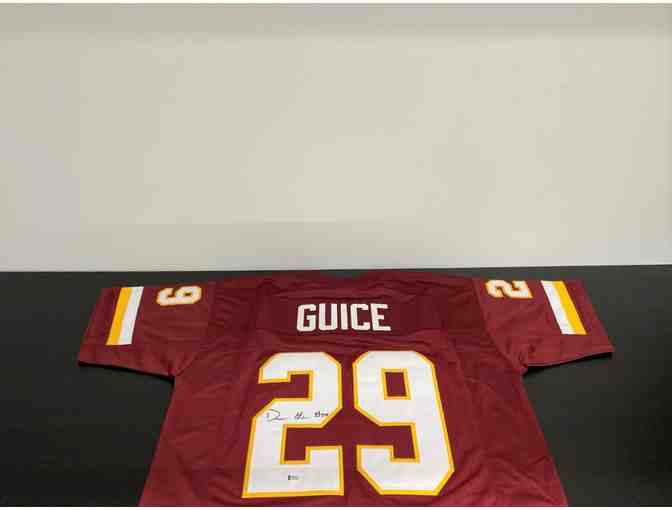 Derrius Guice Washington Redskins Autographed Beckett Certified Jersey