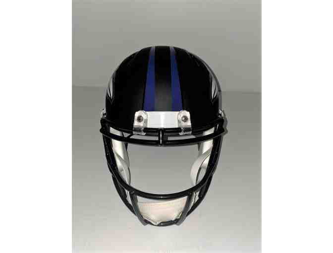 Justice Hill Baltimore Ravens Autographed Beckett Certified Helmet