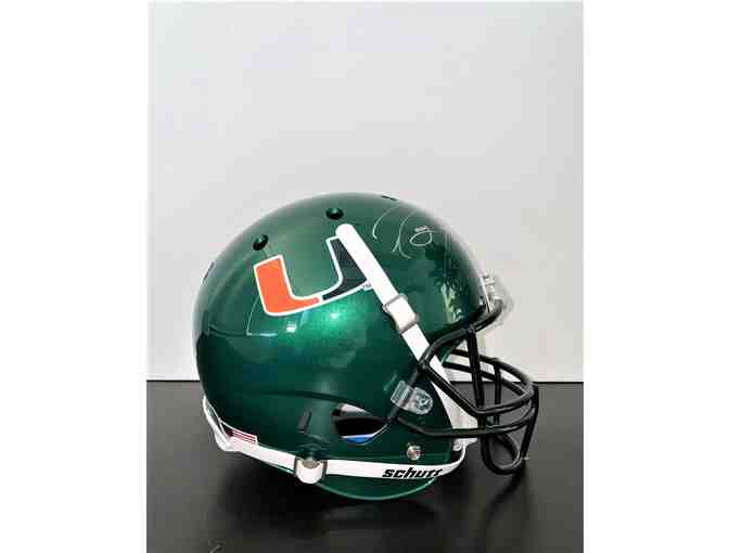 Ray Lewis University of Miami Autographed Helmet