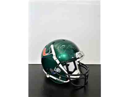 Ray Lewis University of Miami Autographed Helmet