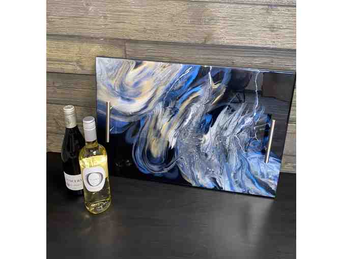 Handmade Charcuterie Board with Wine