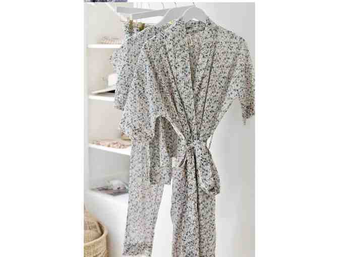 Mirth PJ Short Set with Robe in Sherbert