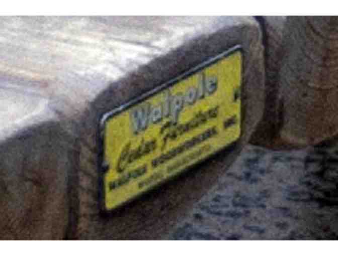 Vintage Walpole Woodworkers Cedar Table with 2 Benches