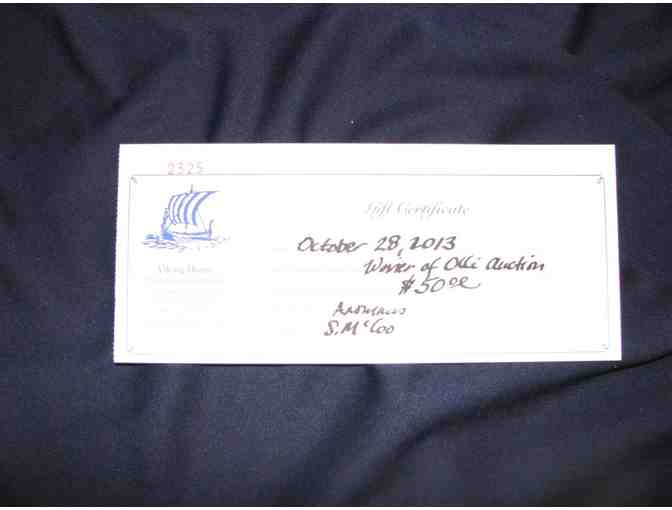 Viking House 'Scandinavian Imports' $50 Gift Certificate