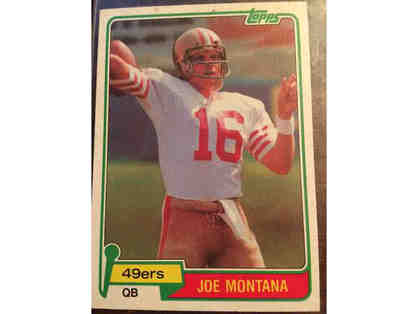 Joe Montana 1981 Topps Rookie Card