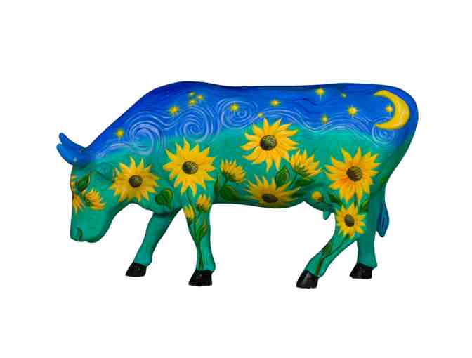 Sunflowers Under a Starry Night