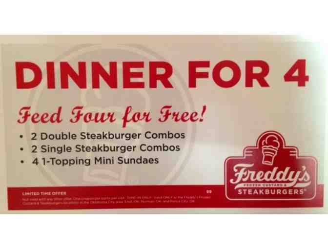 Feed Four for Free at Freddy's!