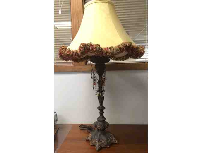 Elegant Rubbed Bronze Table Lamp