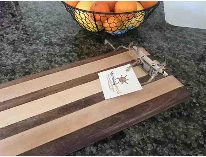 Mahogany and Maple Serving Tray from Morningwood Designs