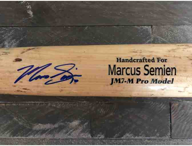 Marcus Semien Autographed Baseball Bat