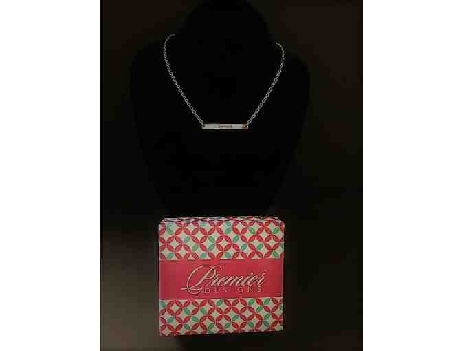 Engraved 'Blessed' Necklace