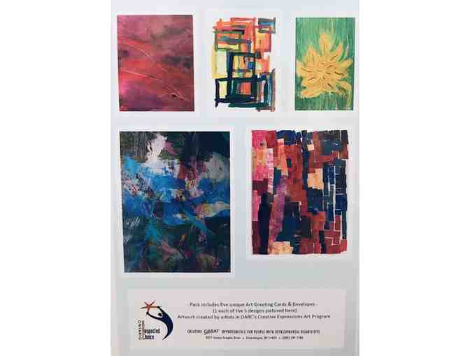 5-Pack of Creative Expressions Art Note Cards, With Envelopes