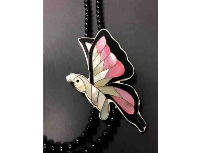 Butterfly Necklace w/ matching Butterfly Wing Earrings