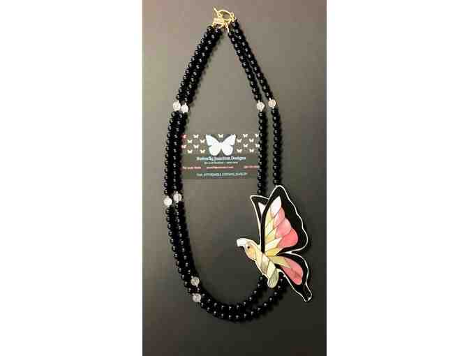 Butterfly Necklace w/ matching Butterfly Wing Earrings