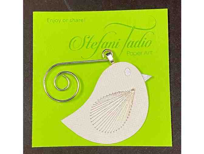 Hand-stitched Songbird Ornaments