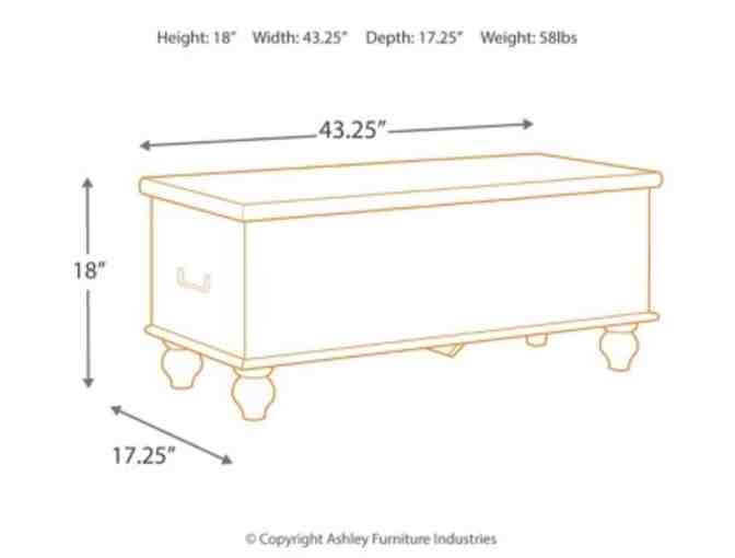Fossil Ridge Hinged Top Storage Bench