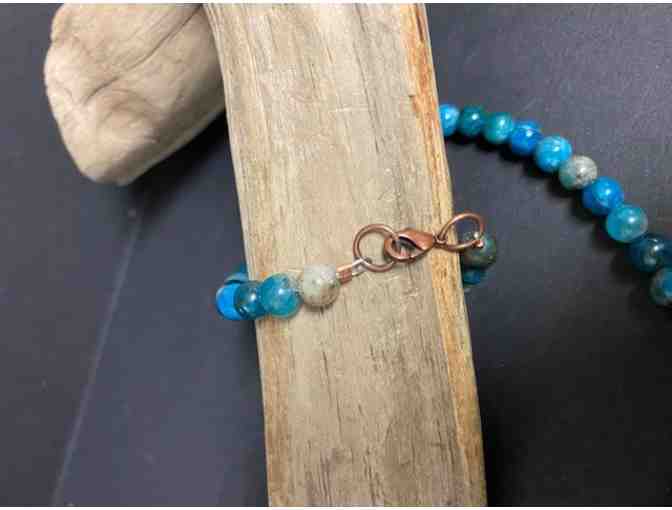 Blue Apatite Bead Necklace