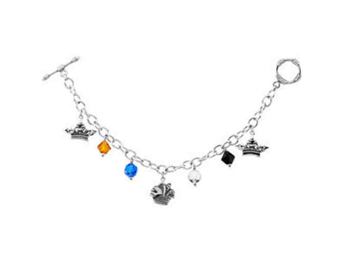 NEW Sterling and Crystal Lord's Prayer Bracelet with Toggle Clasp