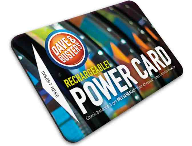Dave & Buster's Power Cards and Food Vouchers