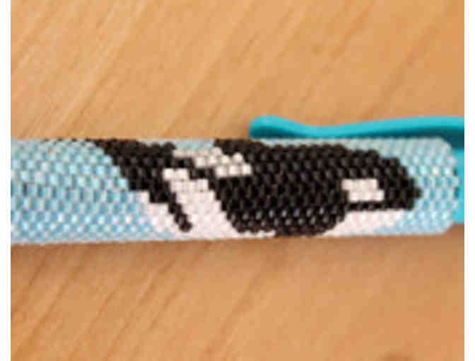 Handmade Orca Whale Key Chain & Pen Cover