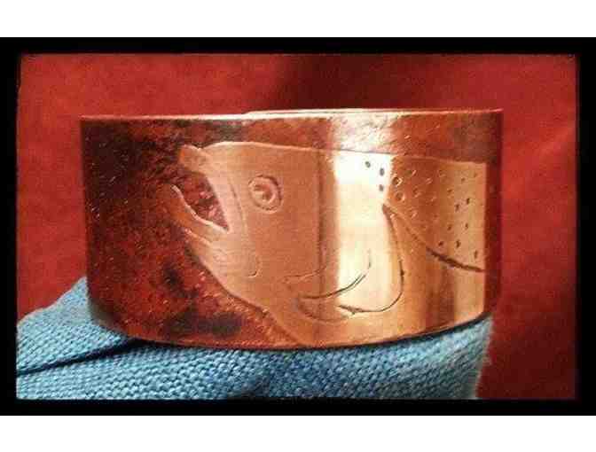 Chinook Salmon Copper Bracelet