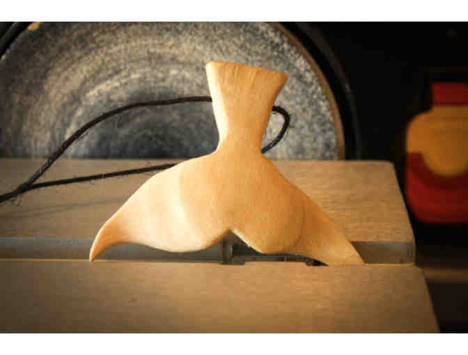 Whale Tail Hand-carved