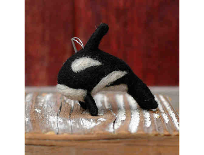 Orca Whale - Needle Felted Ornament