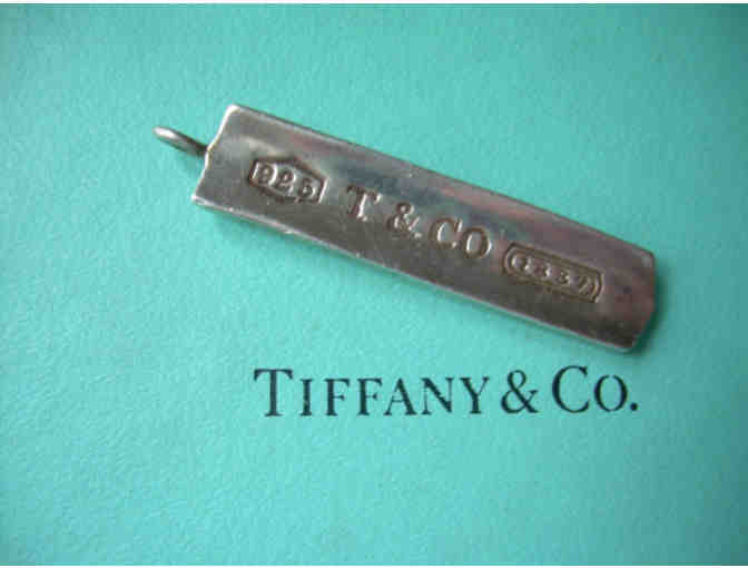 Tiffany Tag Pendant-Vintage Retired Ingot Bar-Collectable Designer 925 T & Co 1837' Hallma