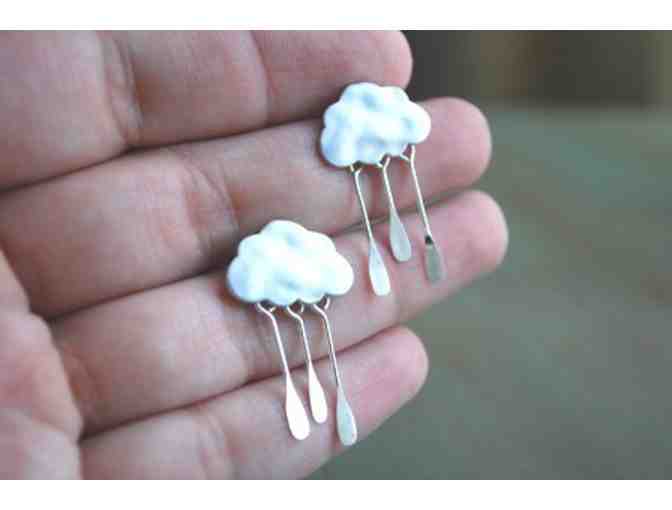 Cloud Earrings Silver Drops - Silver Lining Earrings