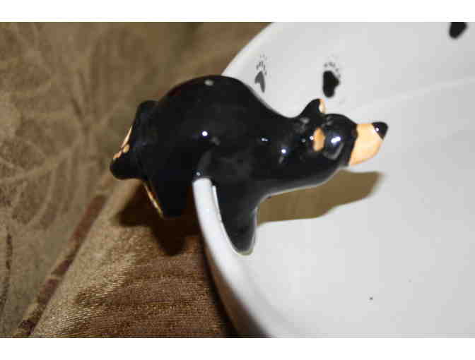 Black Bear Serving Bowl
