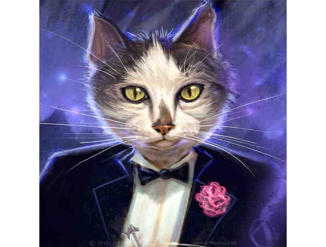 Martini Cat Painting