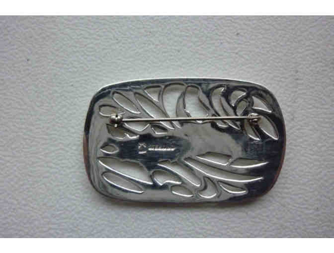 Silver Salmon Brooch, a pair of Wild Free Range Salmon wt.14.8 grams sterling