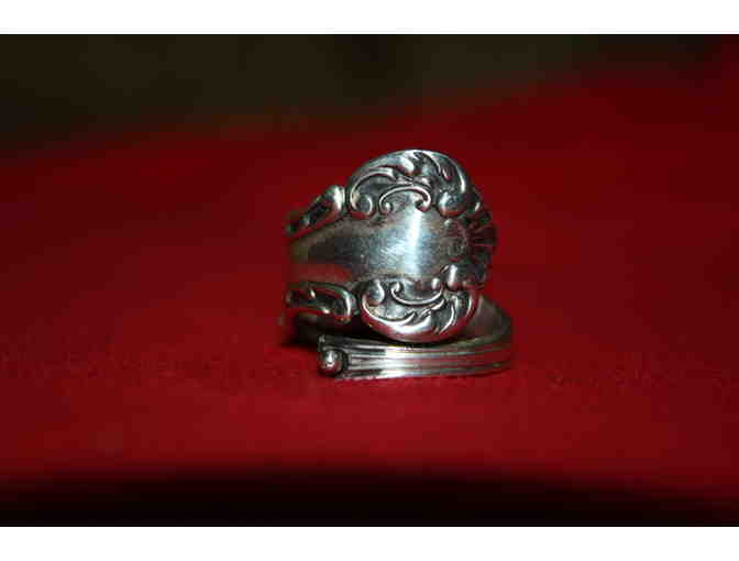 Sterling Silver Vintage 'Bent Spoon' Ring