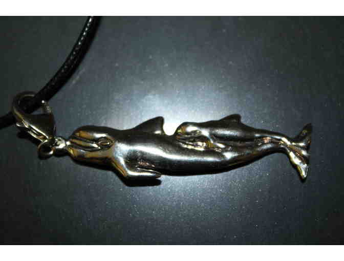 Pilot Whale Silver Necklace Memoriam of  'Faroese 33'